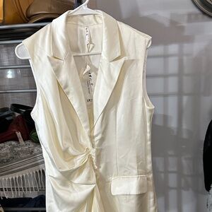 Ivory Sleeveless Maxi Dress